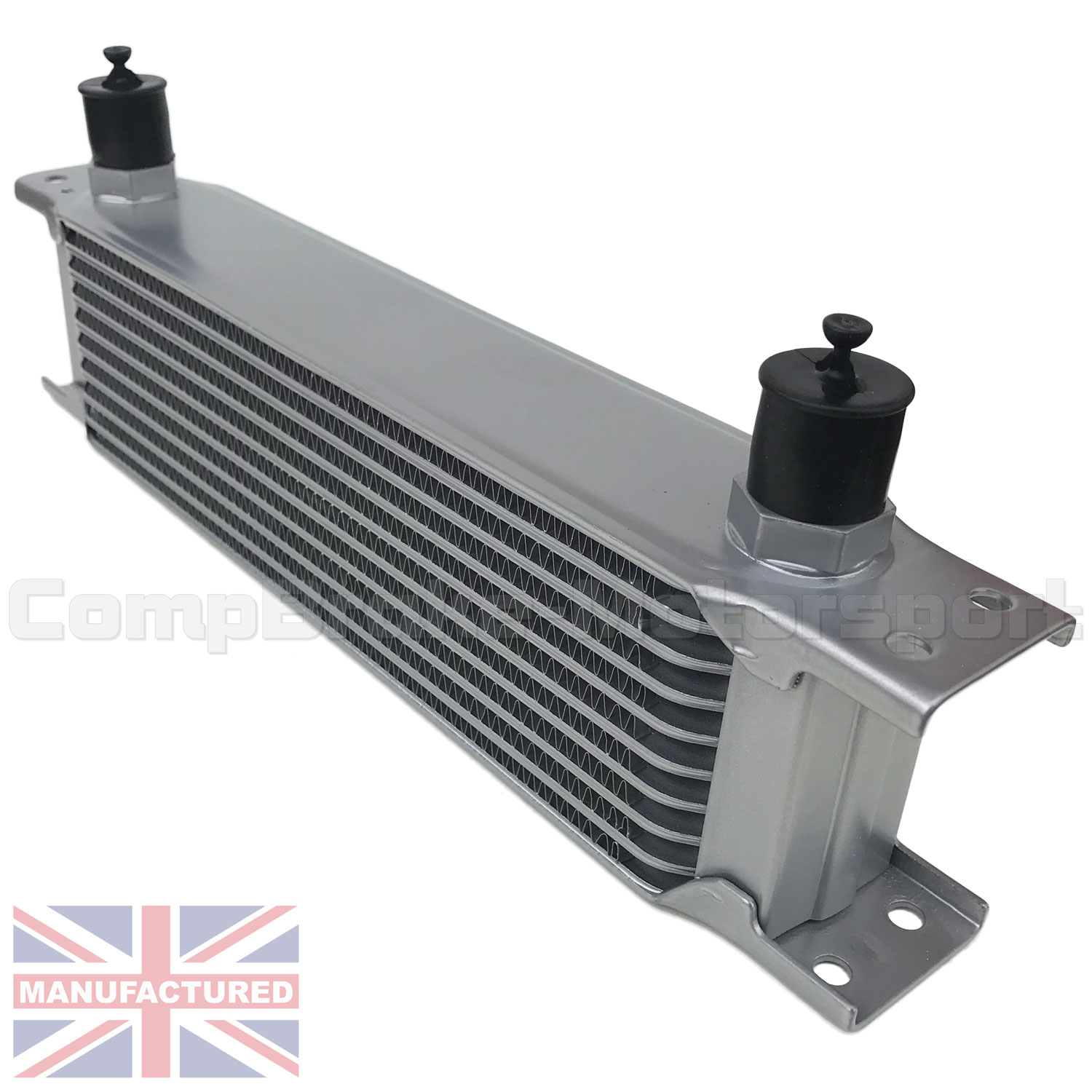Universal engine transmission oil cooler AN10 10-AN 19 rows Silver brand new