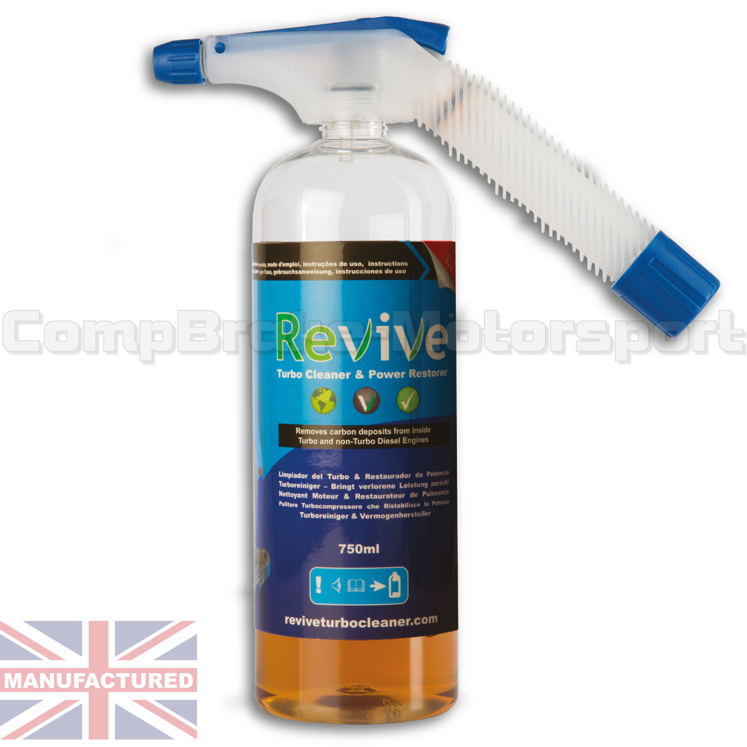 Revive Turbo Cleaner and Power Restorer Fluid Refill Bottle 750ml (Diesel)