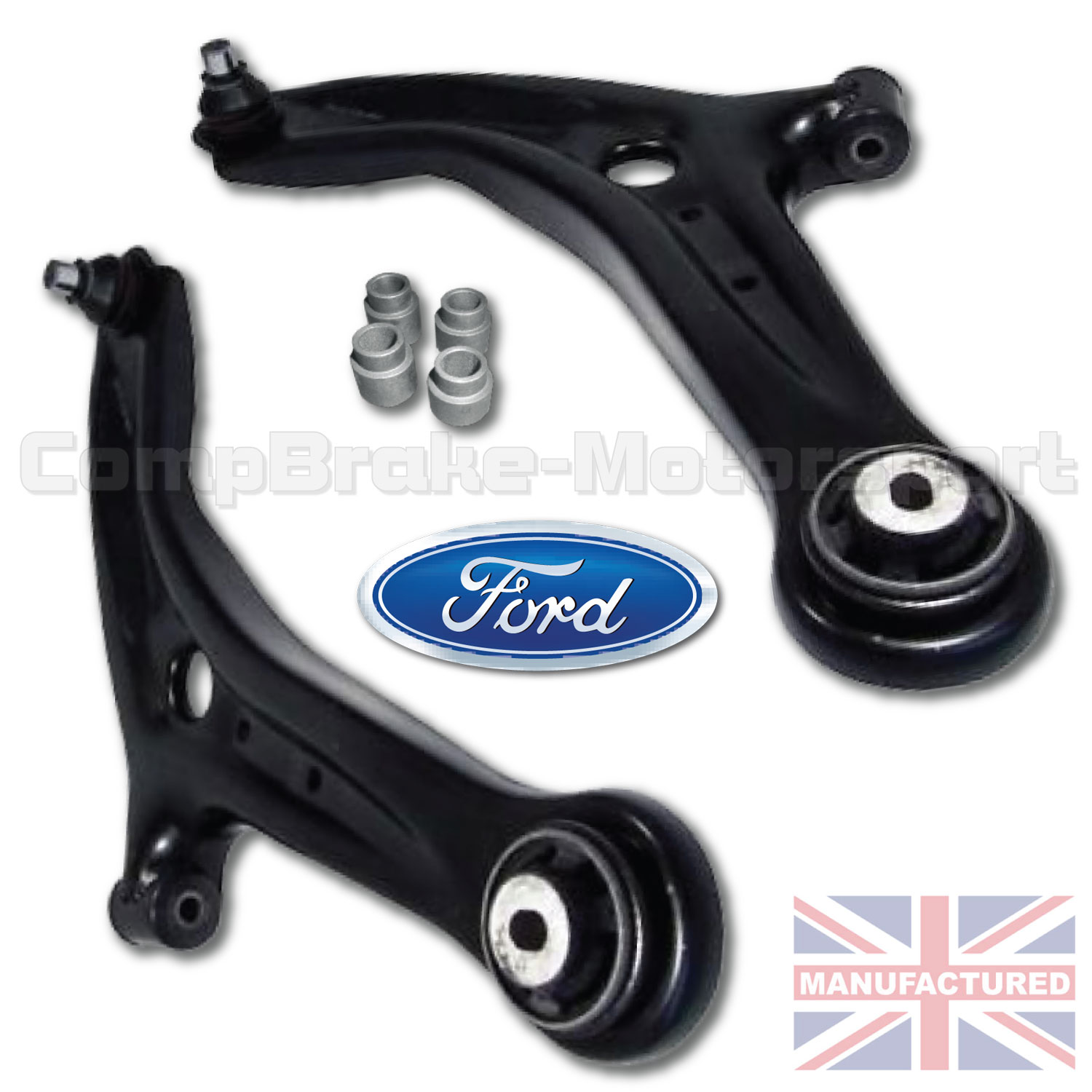 Pour Ford Fiesta MK 4 96-02 deux Front Lower Wishbone Arms Power Steering LH RH 