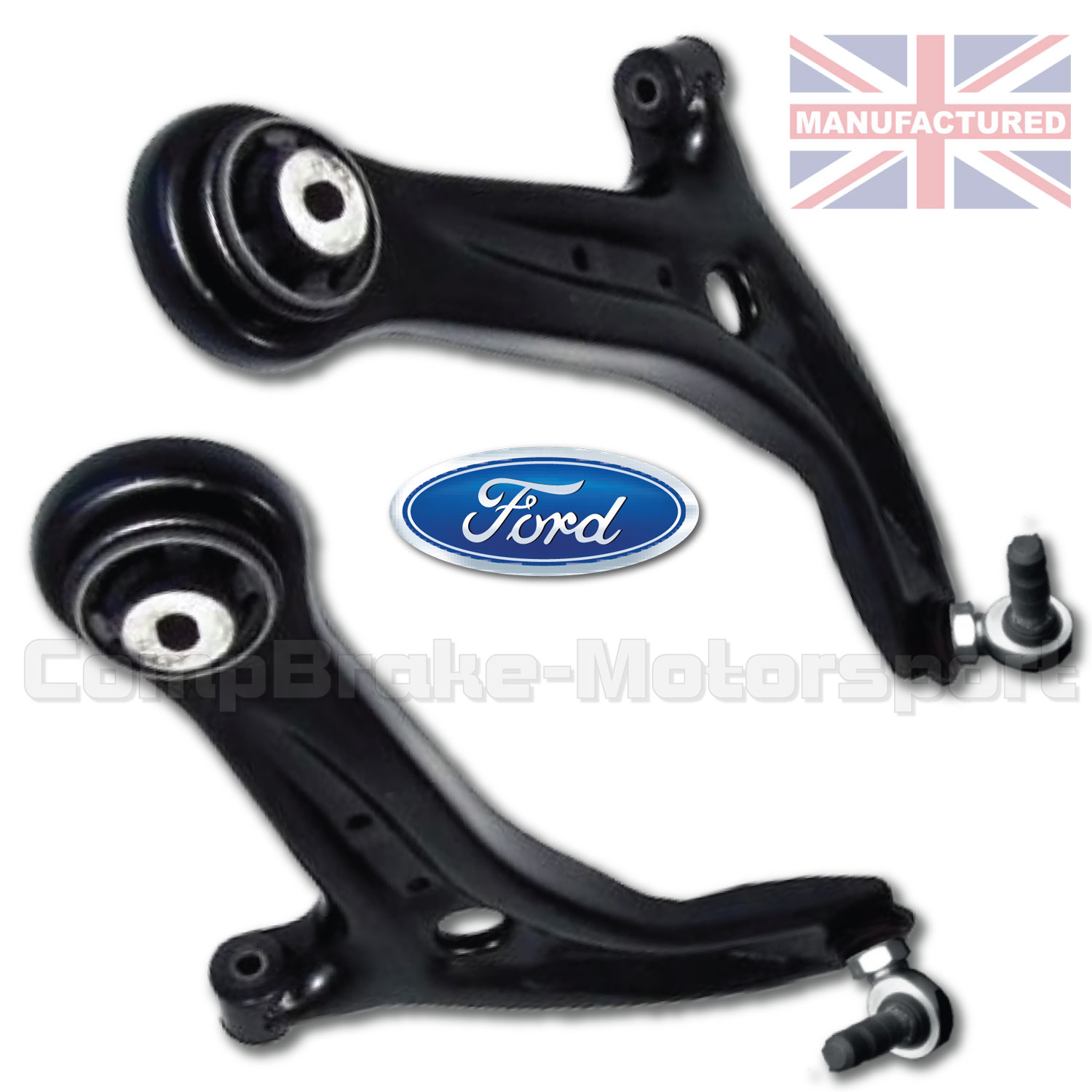 FOR FORD FIESTA MK7 08>16 FRONT 2 SUSPENSION WISHBONE ARMS BALL JOINTS LH & RH 