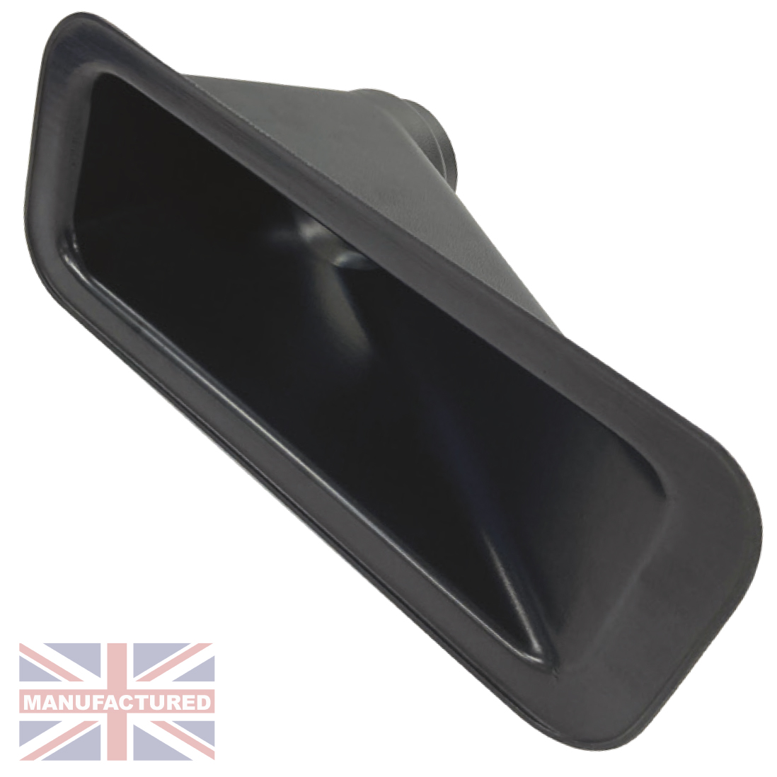 AIR INTAKE DUCT 255 x 80mm Rectangular Inlet 63/76mm Offset Outlet CompBrake